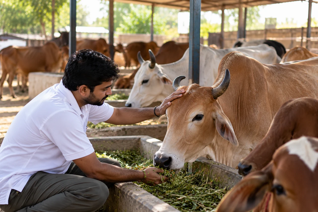 Cattle at Gaushala